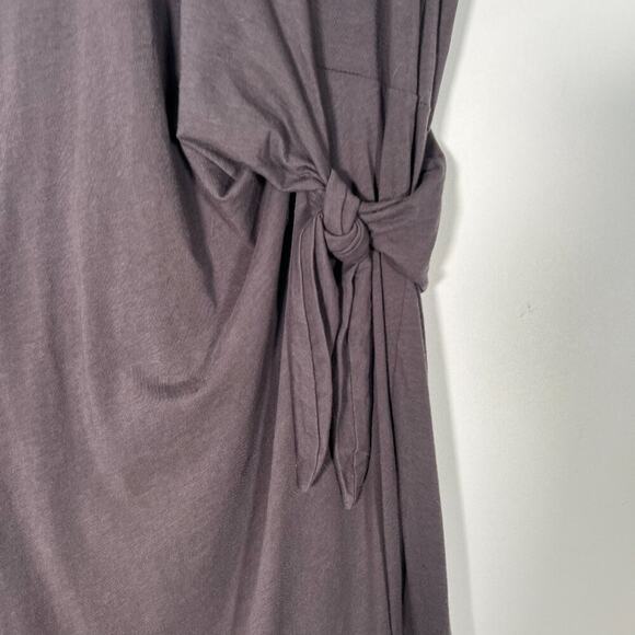 Front Row Shop Grey Twist-front Tee T-shirt Shirt Dress - Picture 5 of 12
